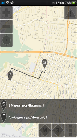 Информация по заказу на карте в TMDriver для Android.png