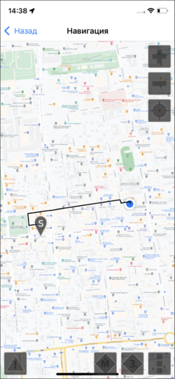 Проложить маршрут до места подачи на карте в TMDriver для iOS.png